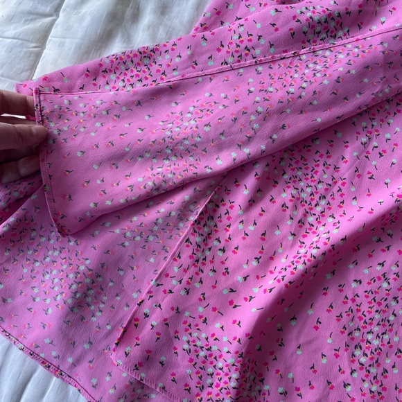 Kate Spade New Meadow Faux Wrap Wrap Dress 0 Floral Pink - Picture 15 of 15